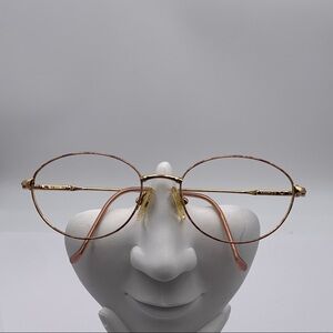 Vintage Safilo Gold Oval Sunglasses Frames